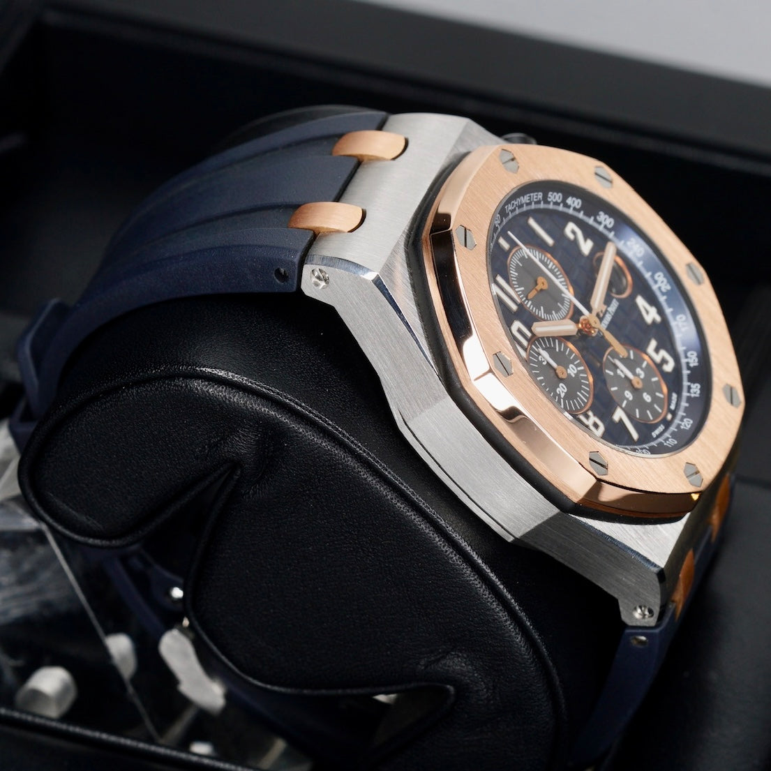 Audemars Piguet Royal Oak Offshore 26471SR.OO.D101CR.01 “BUCHERER” Blue Dial Two-Tone Rose Gold & Steel Chronograph 42mm