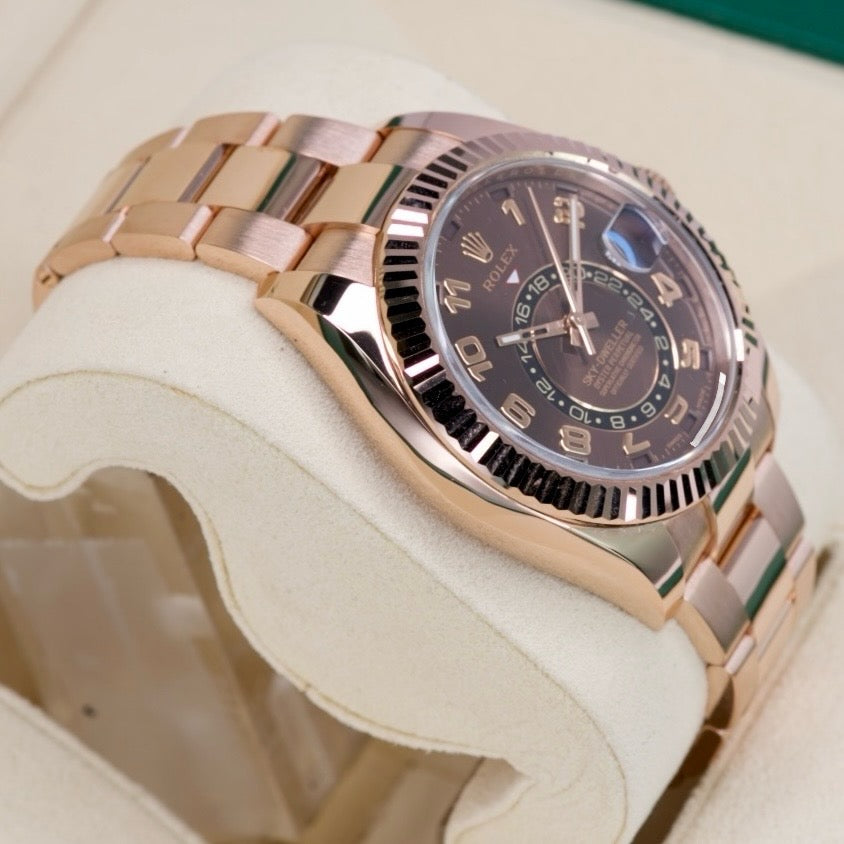 Rolex Sky-Dweller 326935 “CHOCOLATE” Brown Arabic Dial Rose Gold 42mm 2018