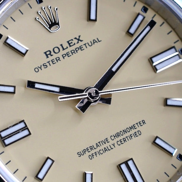 Rolex NEW 2025 Oyster Perpetual 126000 “BEIGE” Yellow Beige Dial Stainless Steel 36mm