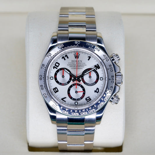 Rolex Daytona 116509 “SILVER RACING” Silver Arabic Dial White Gold 40mm 2007