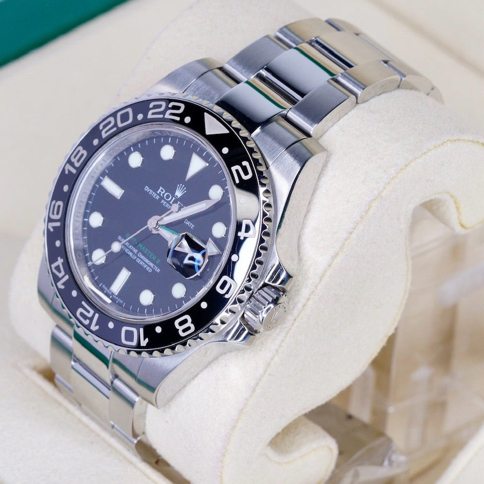 Rolex GMT-Master II 116710LN Black Dial Green Arrow Stainless Steel 40mm 2008