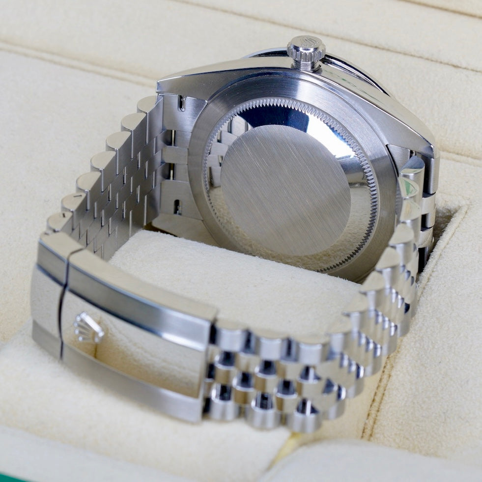 Rolex Datejust 126300 “AM ARABIC RAINBOW” Aftermarket Diamond Arabic Dial Aftermarket Rainbow Bezel Stainless Steel Jubilee 41mm