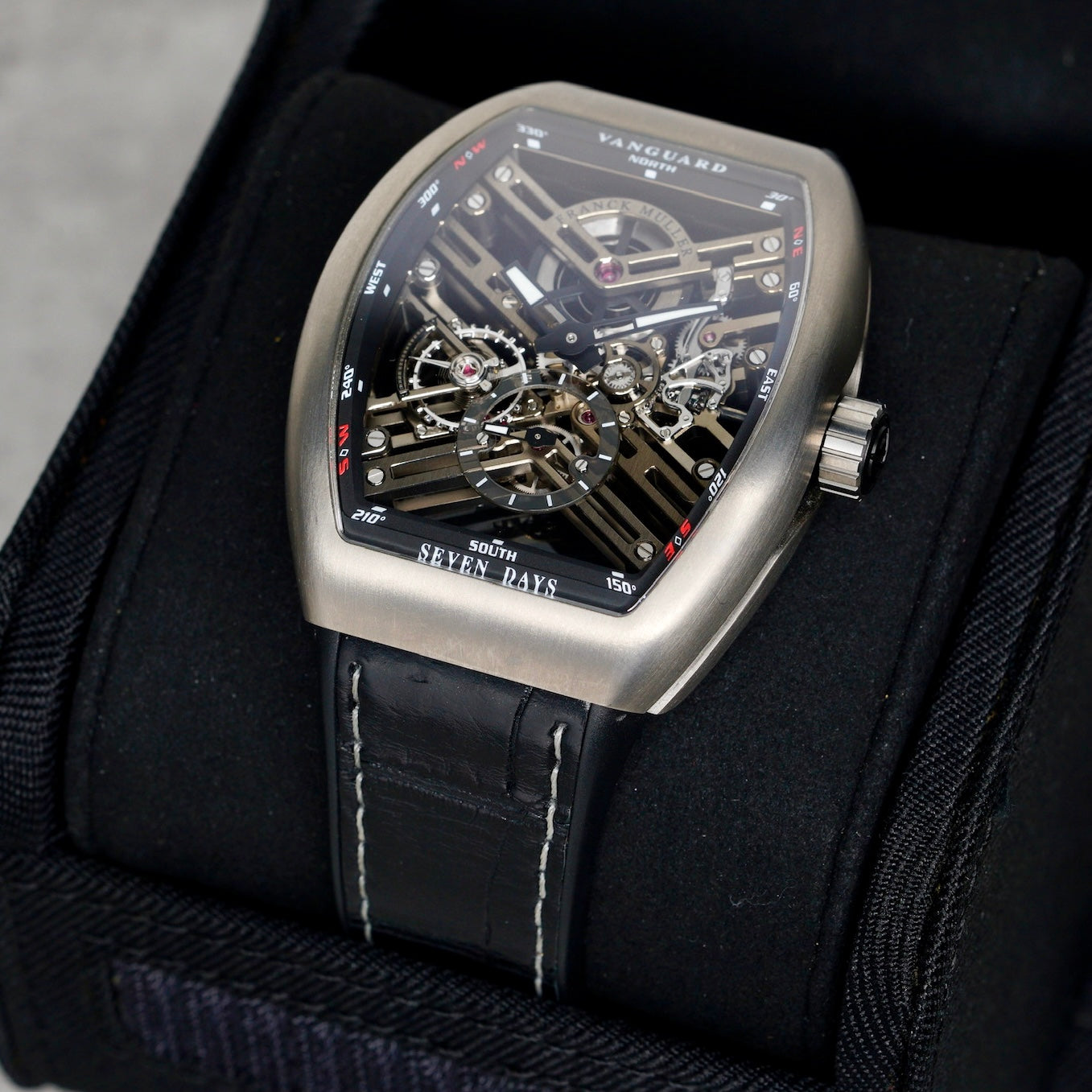 Franck Muller Vanguard V45 S6 SQT TT BR NR Skeleton Seven Days