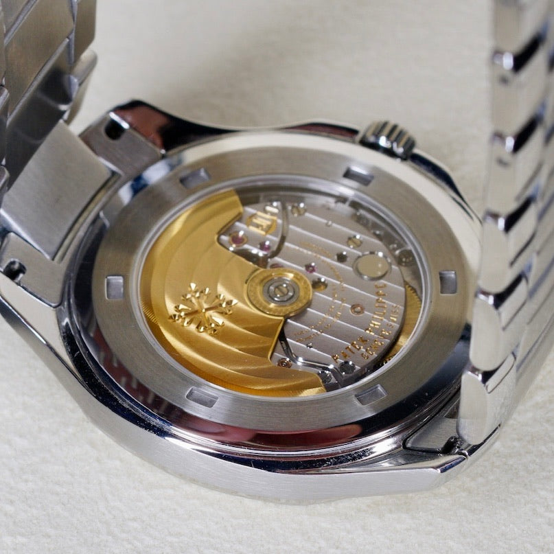 Patek Philippe Aquanaut 5167/1A-001 Black Dial Stainless Steel Bracelet & Tropical Strap 40mm 2011