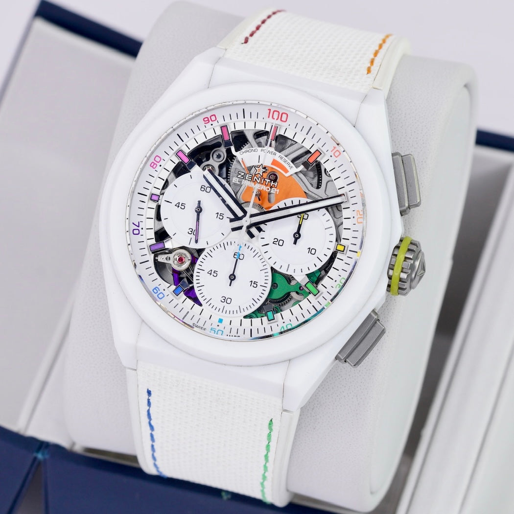 Zenith Defy El Primero 21 49.9010.9004/01.R947 “CHROMA” Skeleton White Ceramic 44mm 2022