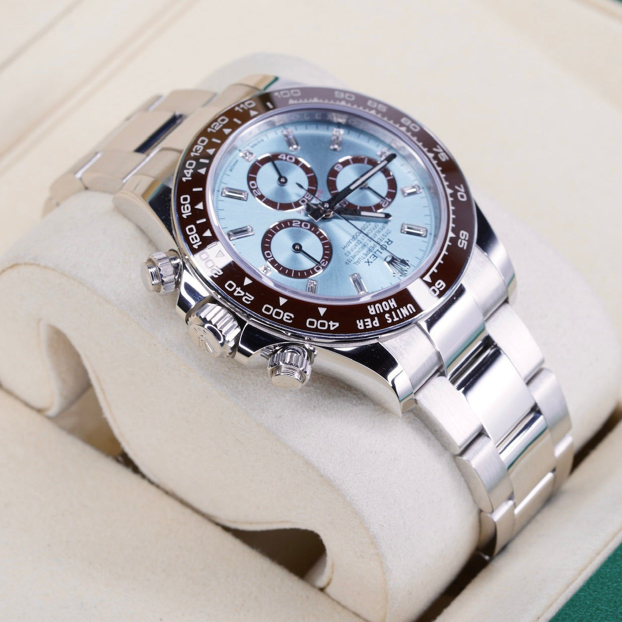 Rolex Daytona 126506 “PLATONA BAGUETTE” Ice Blue Baguette Dial Platinum 40mm 2025