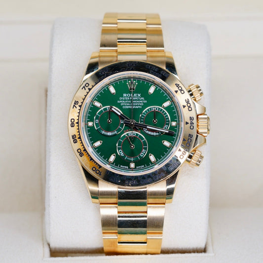 Rolex Daytona 116508 “JOHN MAYER” Green Dial Yellow Gold 40mm 2021