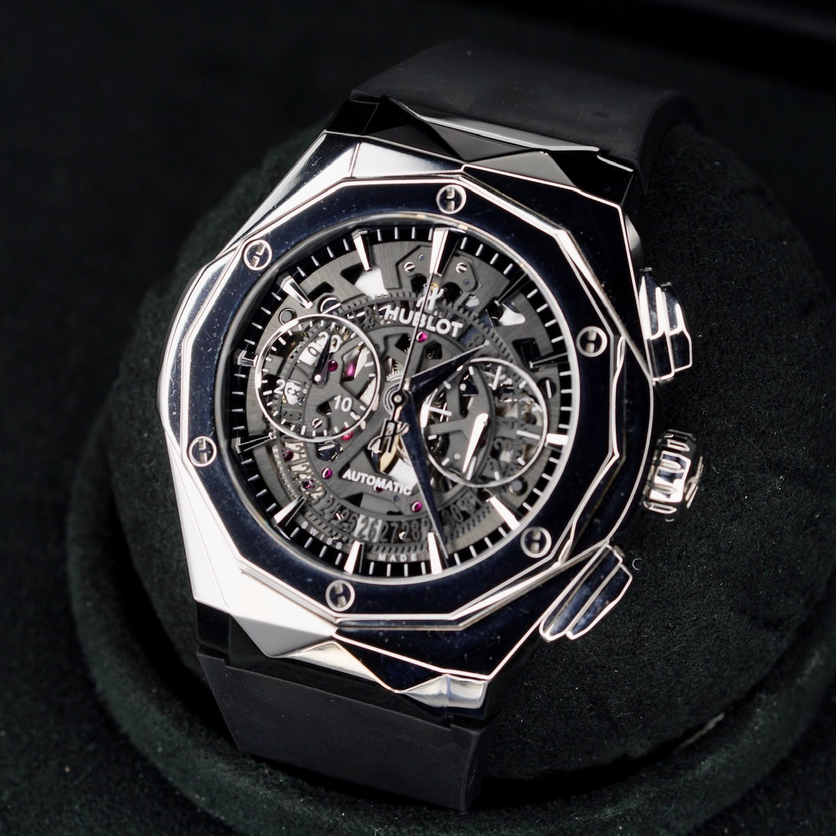 Hublot Classic Fusion Aerofusion 525.NX.0170.RX.ORL18 “ORLINSKI” Skeleton Dial Titanium 45mm