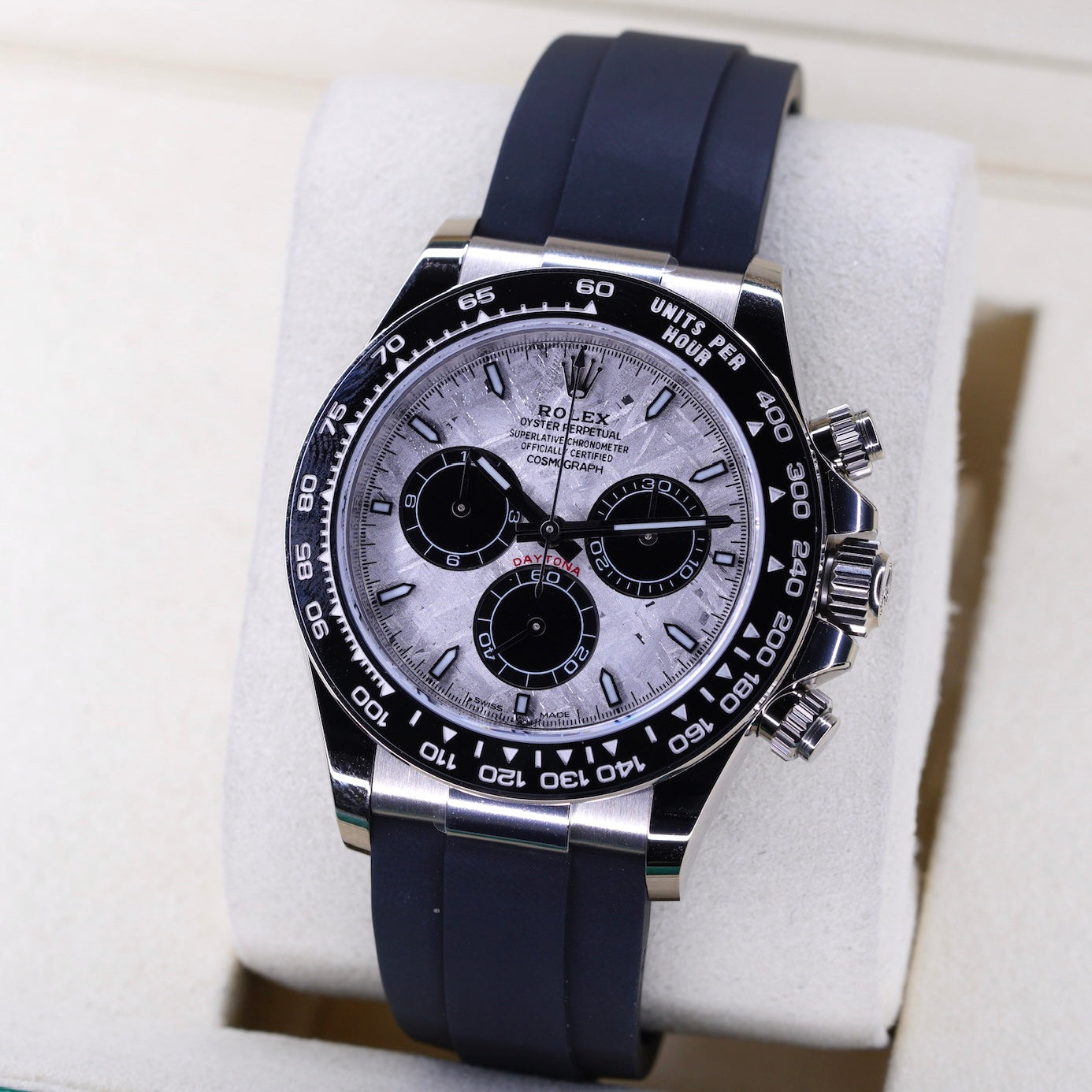 Rolex NEW 2026 Daytona 126519LN “METEORITE” Meteorite Dial White Gold Oysterflex 40mm