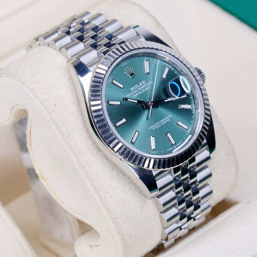 Rolex Datejust 126334 “MINT” Green Mint Stick Dial Stainless Steel Jubilee 41mm