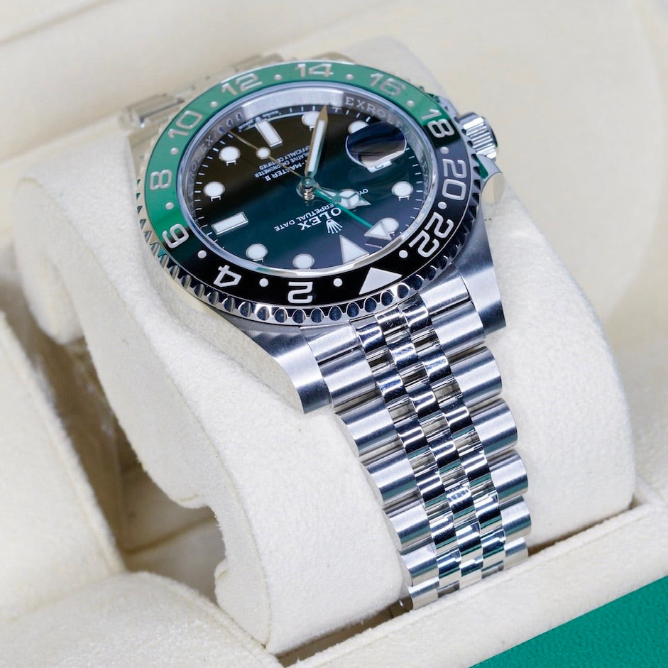 Rolex GMT-Master II 126720VTNR “SPRITE” Black Dial Green & Black Bezel Stainless Steel Jubilee 40mm 2024