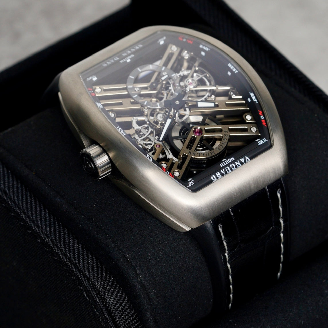 Franck Muller Vanguard V45 S6 SQT TT BR NR Skeleton Seven Days