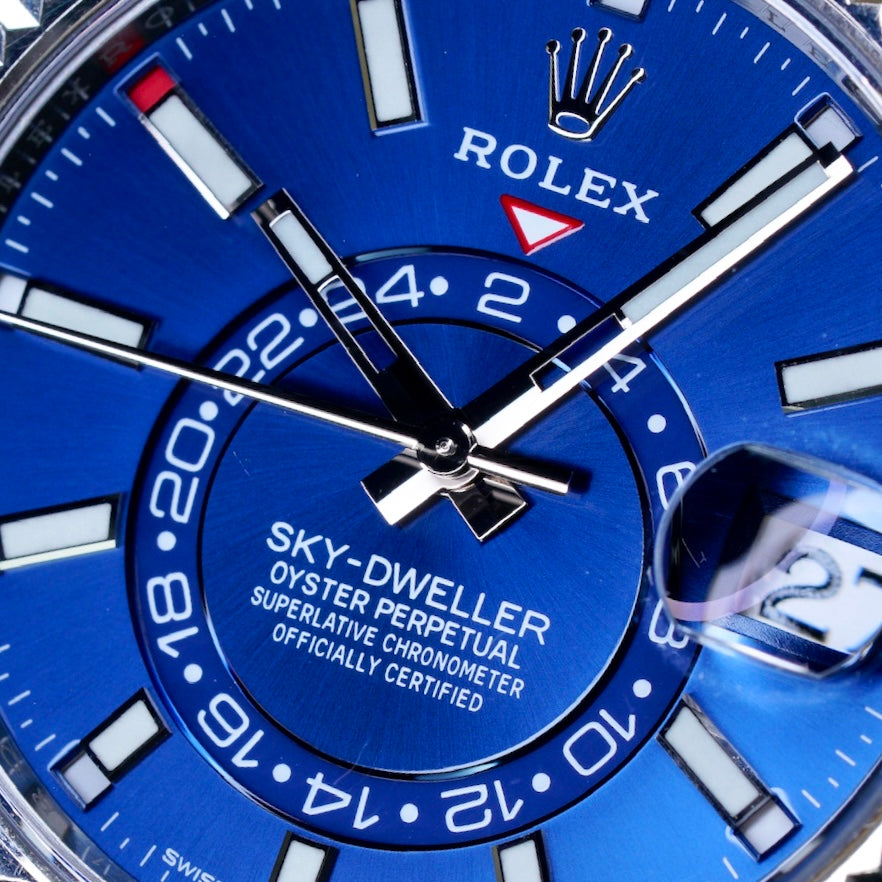 Rolex Sky-Dweller 326934 Blue Dial White Gold Bezel Stainless Steel 42mm 2019