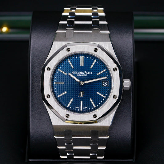 Audemars Piguet Royal Oak 15202ST.OO.1240ST.01 “JUMBO” Blue Dial Stainless Steel 39mm