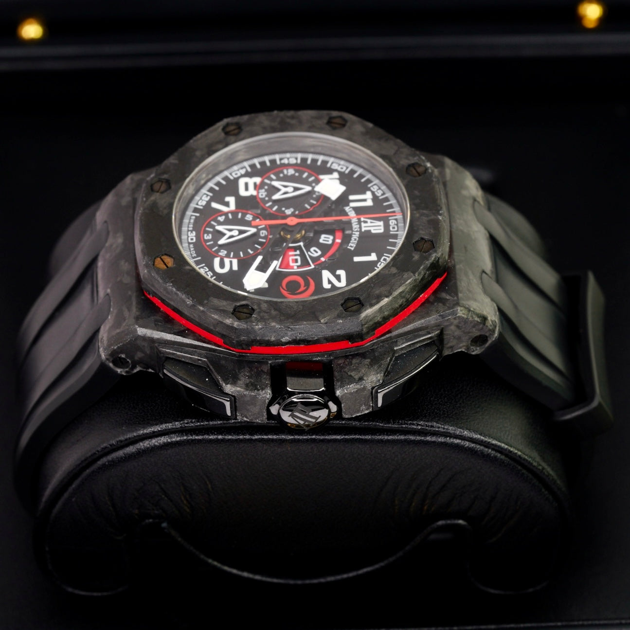 Audemars Piguet Royal Oak Offshore 26062FS.OO.A002CA.01 “TEAM ALINGHI” Carbon Red Accents Rubber Strap 44mm