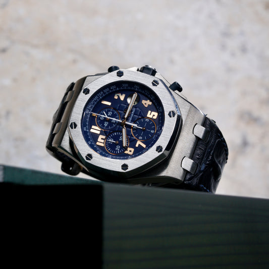 Audemars Piguet Royal Oak Offshore 26365IS.OO.D305CR.01 “PRIDE OF ARGENTINA” Blue Dial Titanium Leather Strap