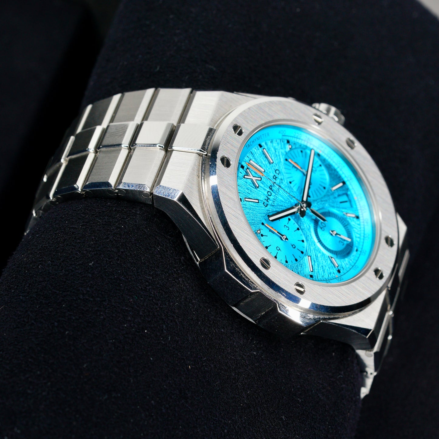 Chopard Alpine Eagle 298609-3006 “MARITIME BLUE XL” Turquoise Dial Chrono Stainless Steel 44mm