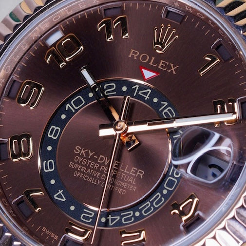 Rolex Sky-Dweller 326935 “CHOCO ARABIC” Brown Arabic Dial Rose Gold 42mm 2017