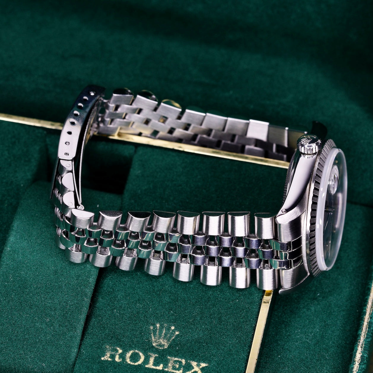 Rolex Datejust 16014 Blue Stick Dial Stainless Steel Jubilee 36mm