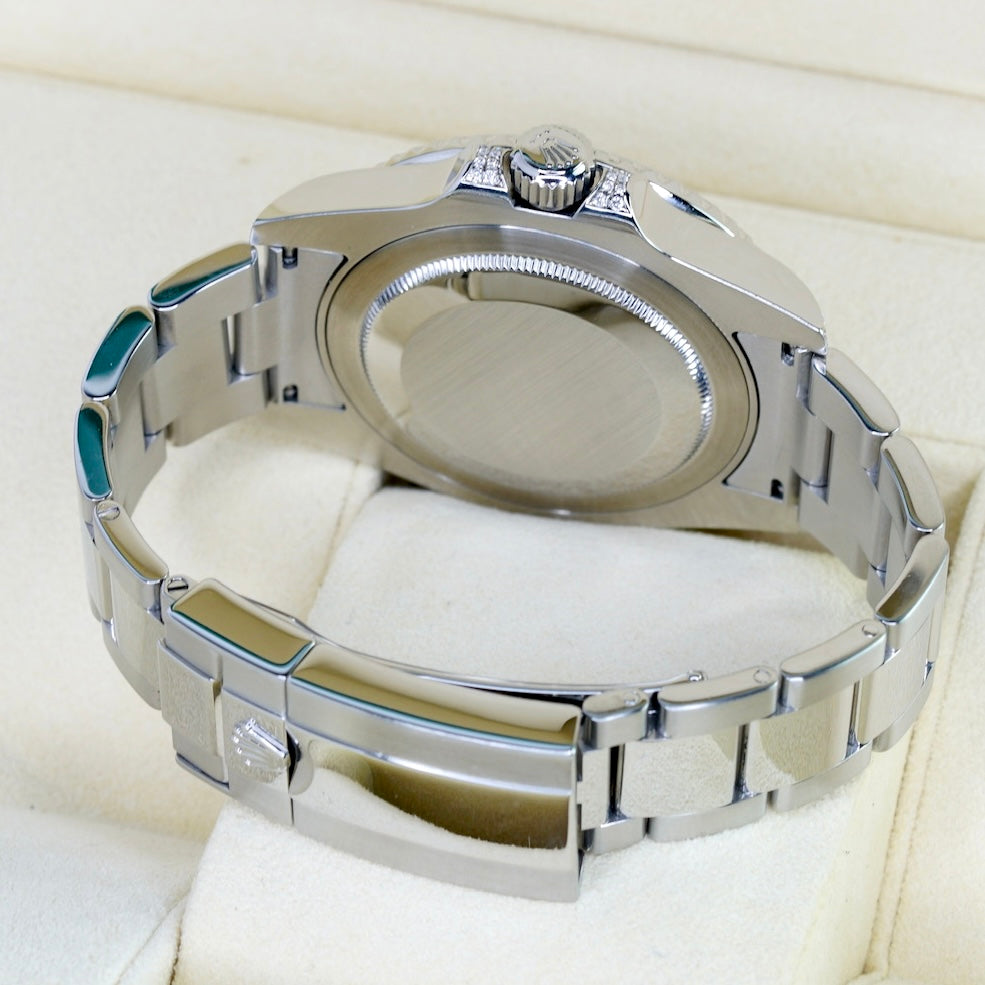 Rolex GMT-Master II 116710 “ALMOST SARU” Aftermarket Diamond Ruby & Sapphire Bezel Stainless Steel 40mm