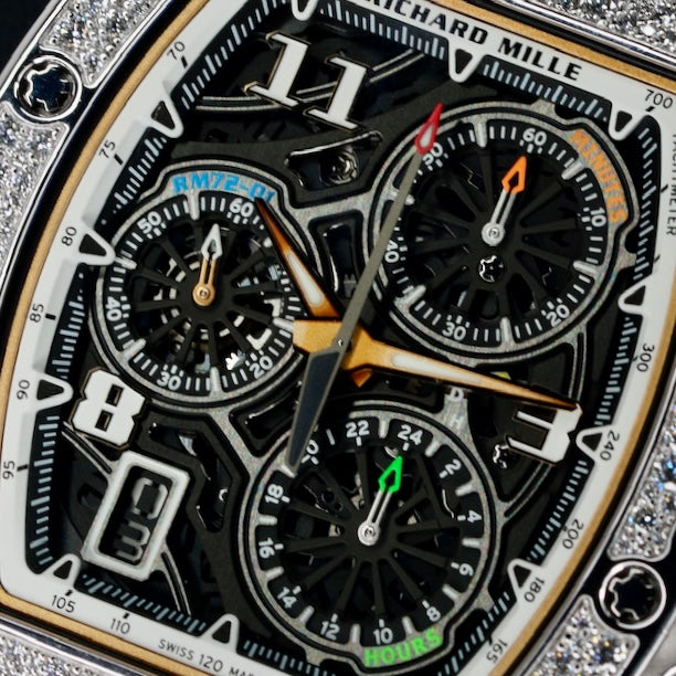 Richard Mille RM72-01 “SNOW LEOPARD” Skeleton Dial White Gold Diamond Case 2025