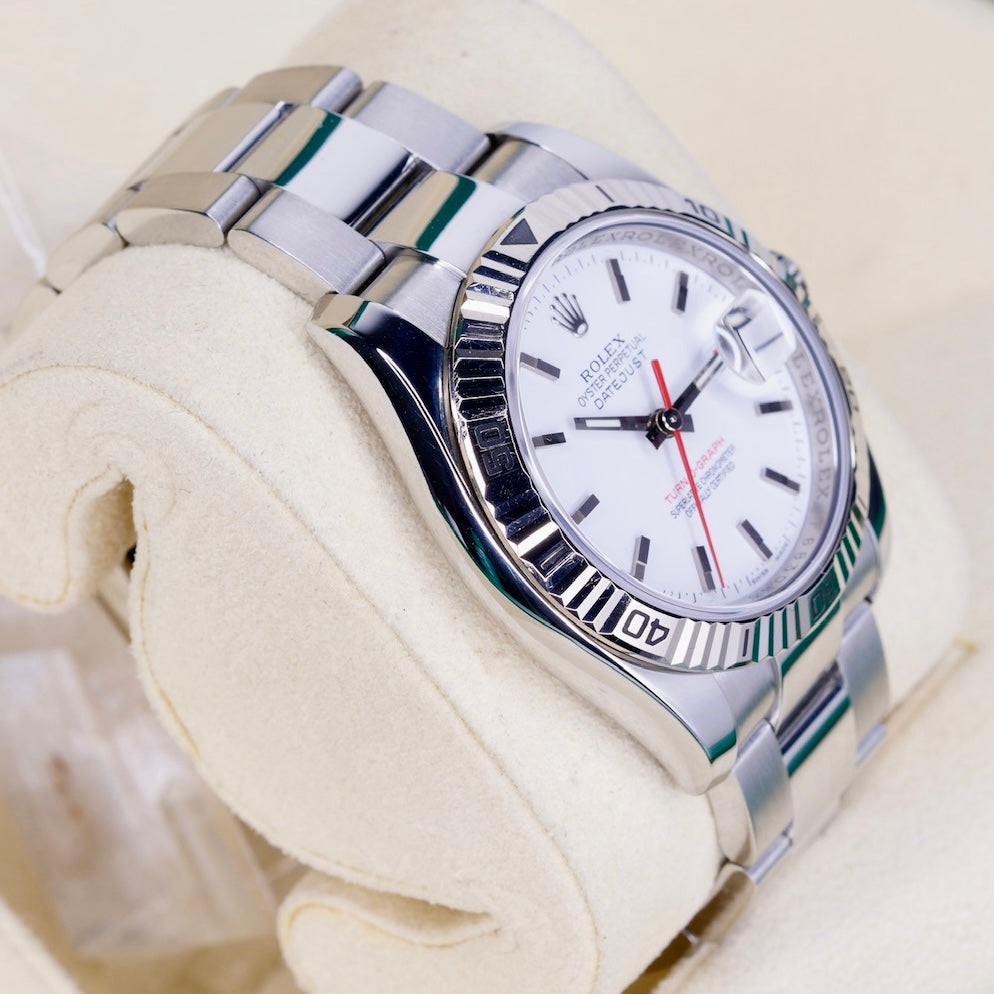 Rolex Datejust 116264 “TURN-O-GRAPH” White Dial Red Arrow Stainless Steel 36mm