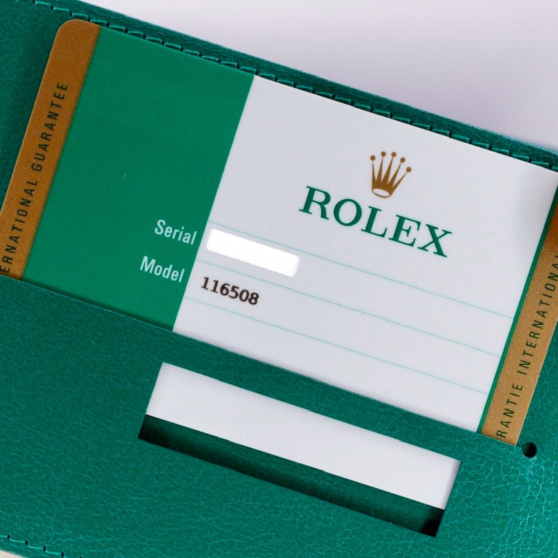 Rolex Daytona 116508 “JOHN MAYER” Money Green Dial Yellow Gold 40mm 2019