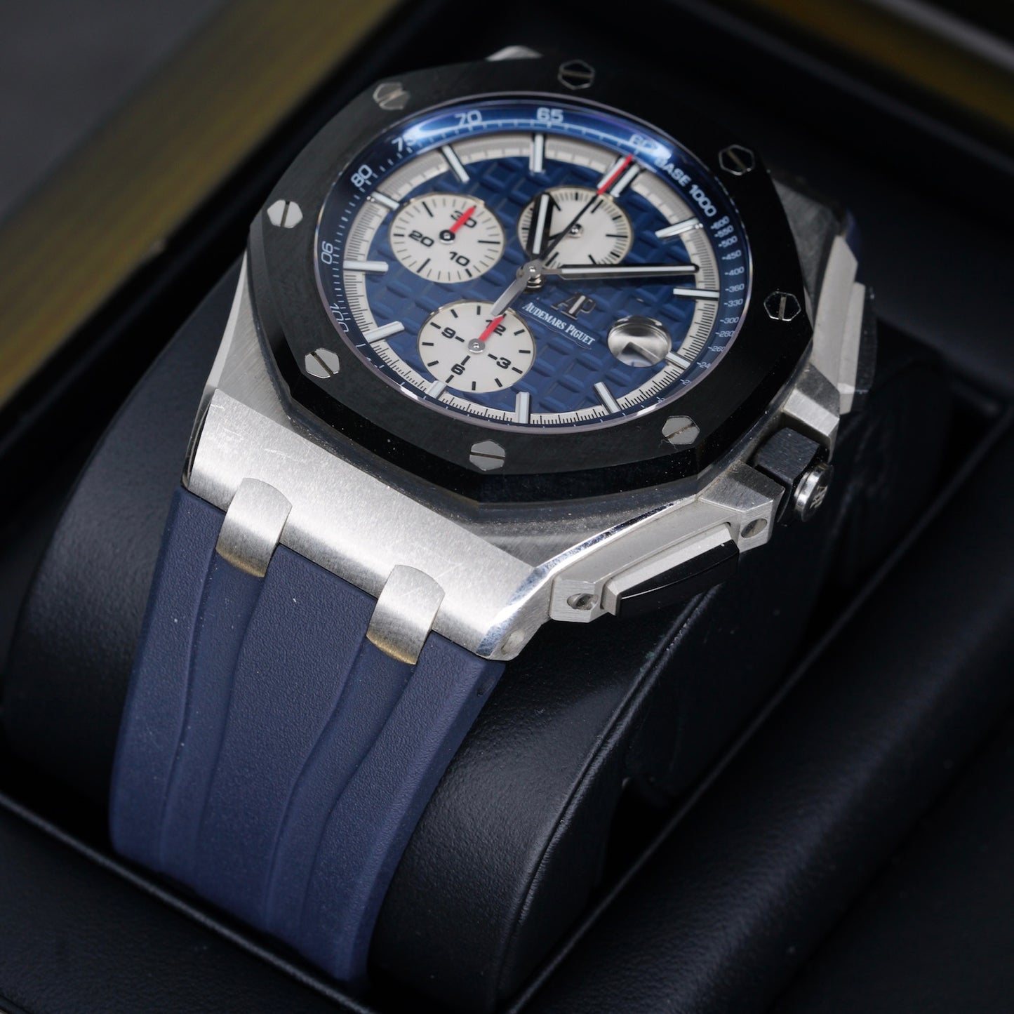 Audemars Piguet Royal Oak Offshore 26401PO.00.A018CR.01 Blue Dial Platinum Chronograph 44mm