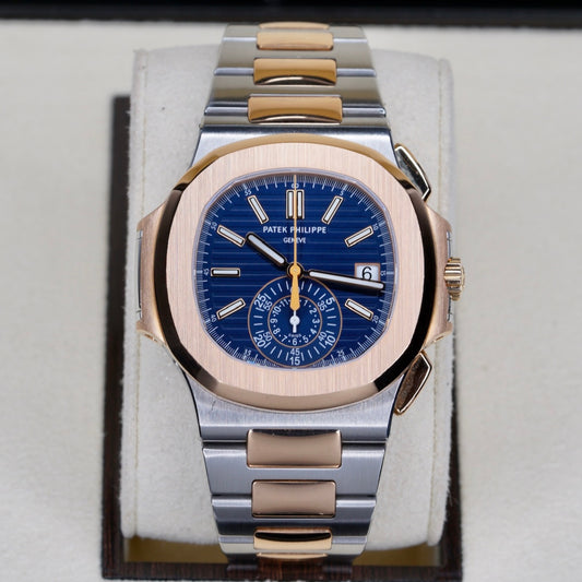 Patek Philippe Nautilus 5980/1AR-001 Blue Dial Two-Tone Stainless Steel & Yellow Gold 40.5mm 2022