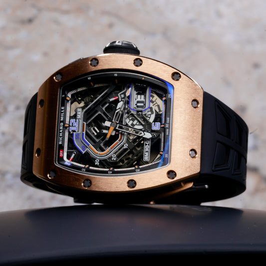 Richard Mille LIKE NEW 2026 RM 30-01 Skeleton Dial Rose Gold Rubber Strap