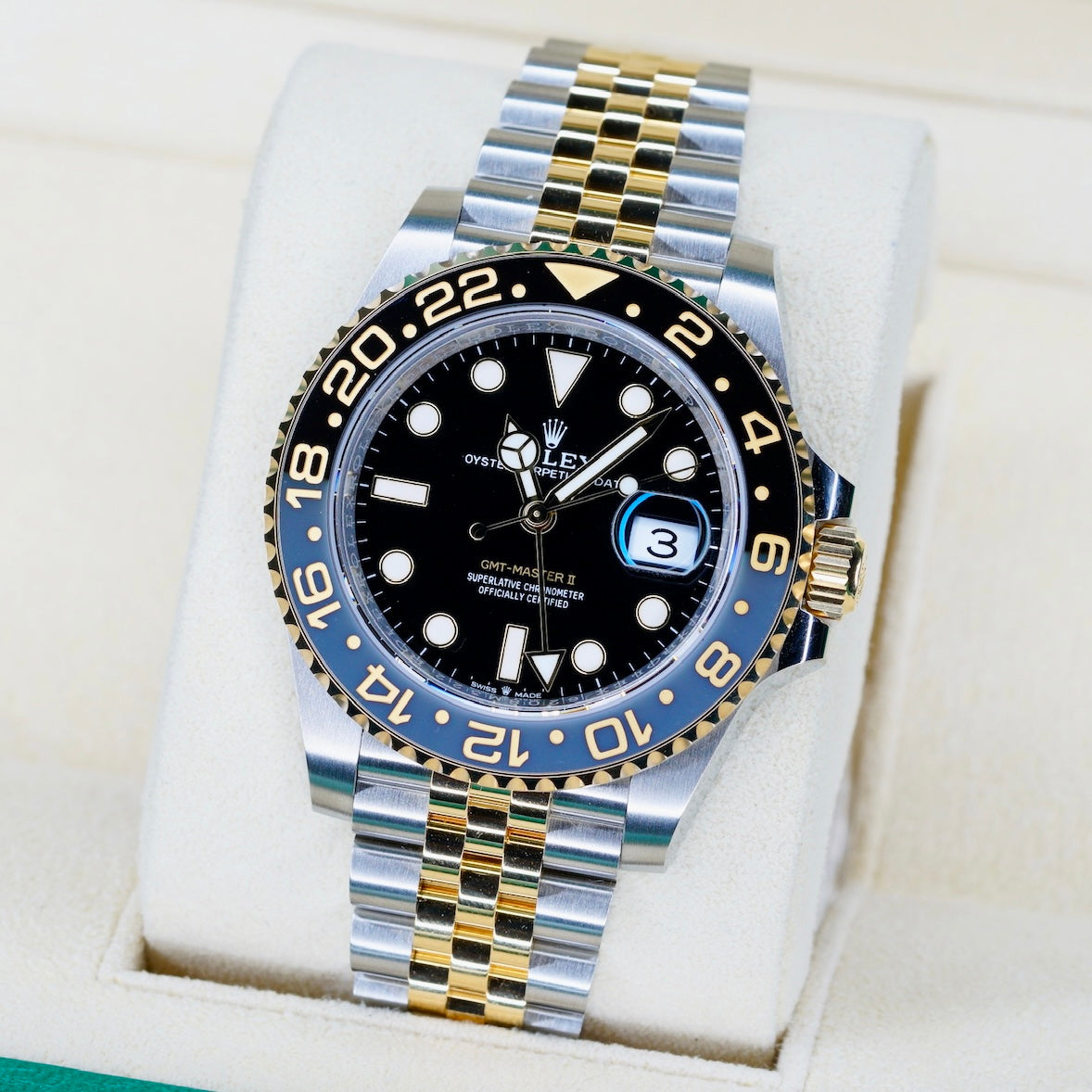 Rolex NEW 2026 GMT-Master II 126713GRNR “ZOMBIE” Black Dial Grey & Black Dial Two-Tone Yellow Gold & Steel 40mm