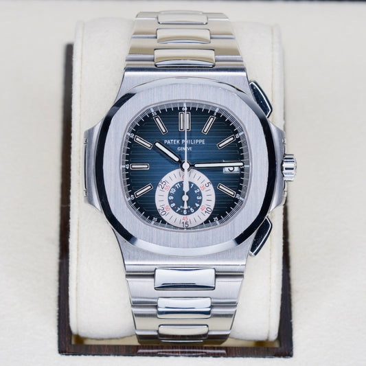 Patek Philippe Nautilus 5980/1A-001 Blue Smoked Dial Stainless Steel 40.5mm 2010