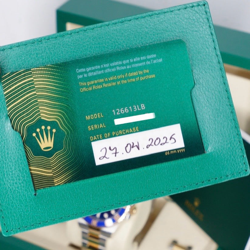 Rolex Submariner Date 126613LB “BLUESY” Blue Dial & Bezel Two-Tone Yellow Gold & Steel 41mm 2025