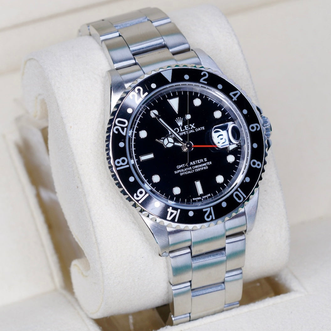 Rolex GMT-Master II 16710LN Black Dial Red Arrow Stainless Steel 40mm