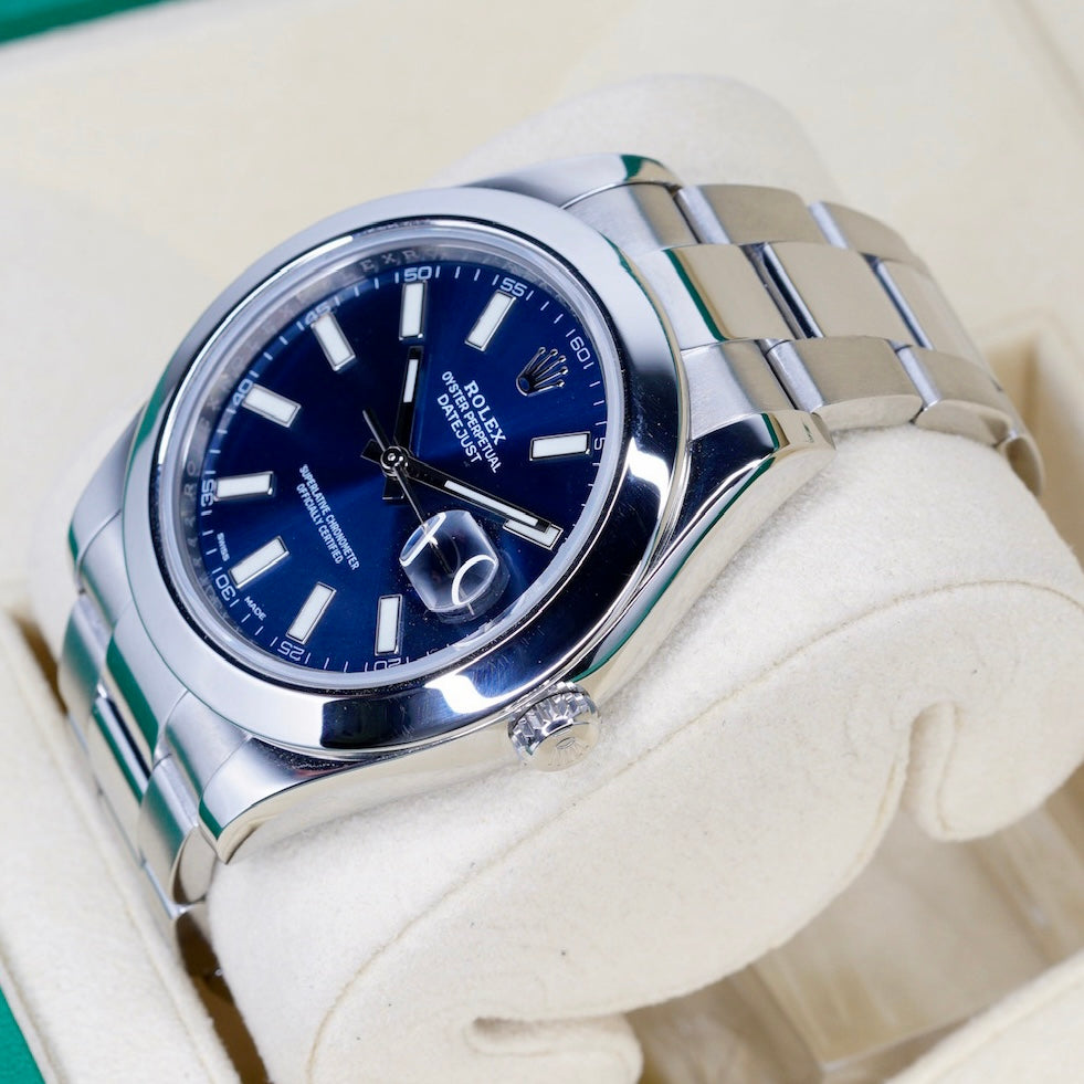 Rolex Datejust 116300 Blue Dial Stainless Steel Oyster 41mm