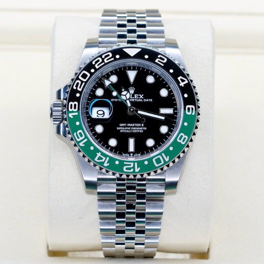 Rolex NEW 2026 GMT-Master II 126720VTNR “SPRITE” Black Dial Black & Green Bezel Stainless Steel Jubilee 40mm