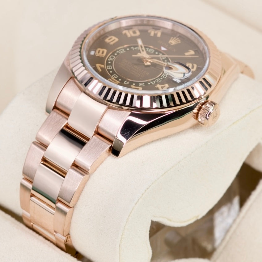 Rolex Sky-Dweller 326935 “CHOCOLATE” Brown Arabic Dial Rose Gold 42mm 2018