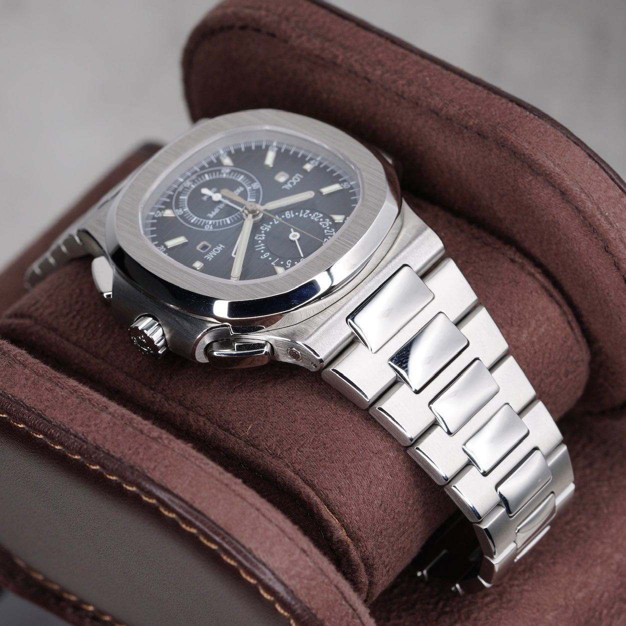 Patek Philippe Nautilus 5990/1A-011 Blue Smoked Dial Travel Time Stainless Steel Chronograph 2025