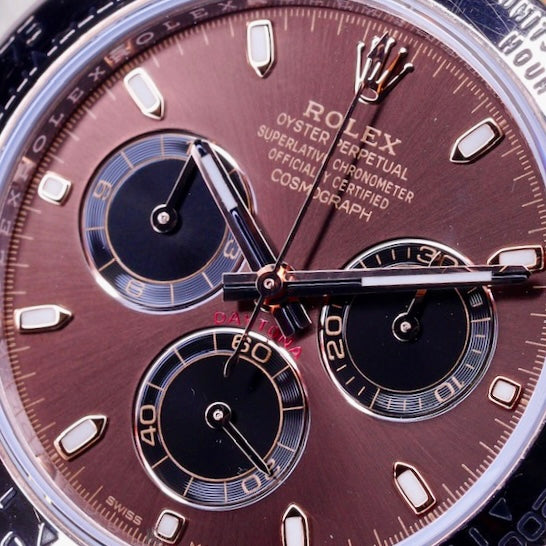 Rolex Daytona 116505 “CHOCOLATE” Brown Stick Dial Rose Gold 40mm