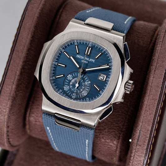 Patek Philippe NEW 2026 Nautilus 5980/60G-001 Blue Dial White Gold 40.5mm