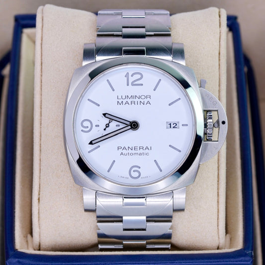 Panerai NEW 2025 Luminor Marina PAM 01564 White Dial Stainless Steel 44mm