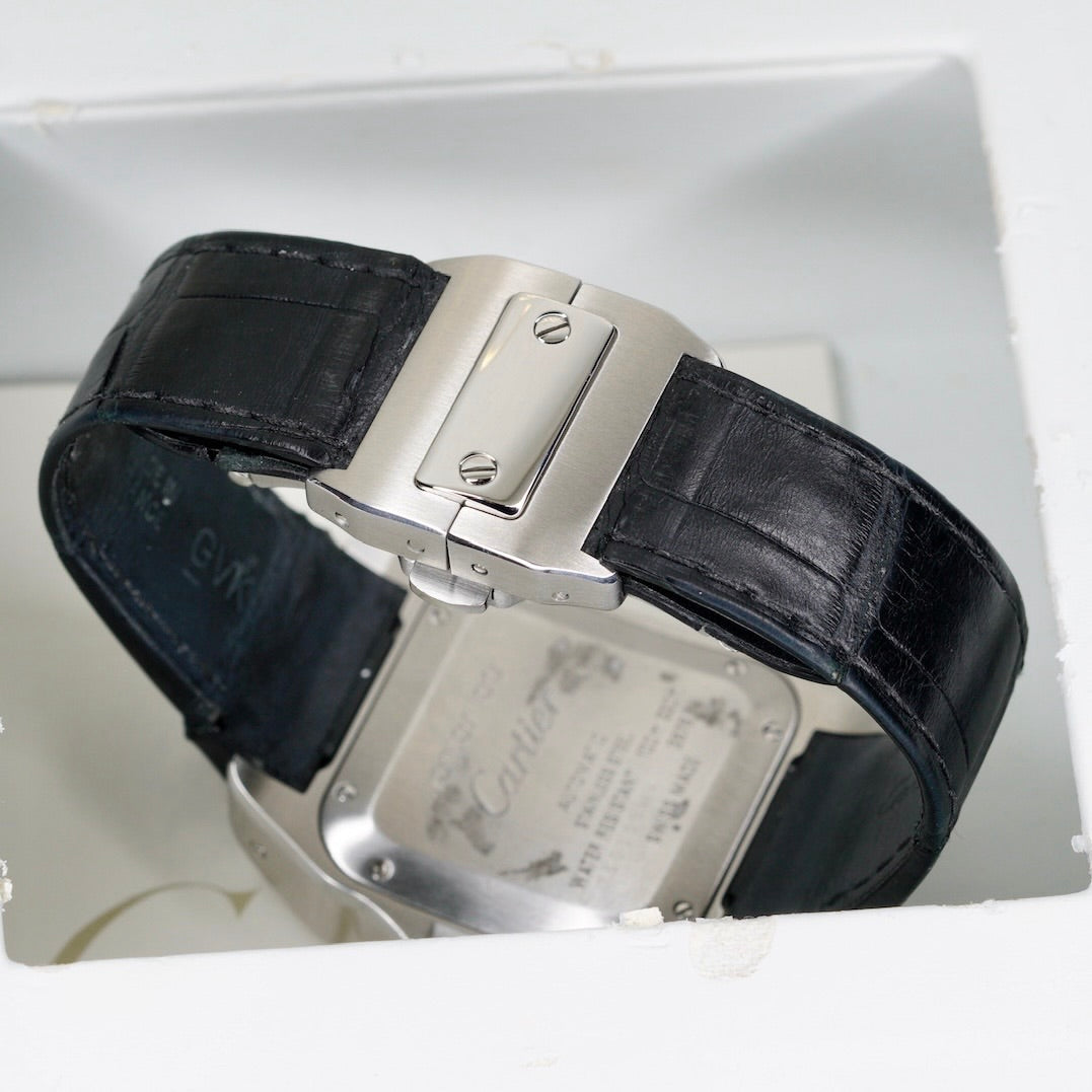Cartier Santos 100 M W20106X8 White Dial Stainless Steel