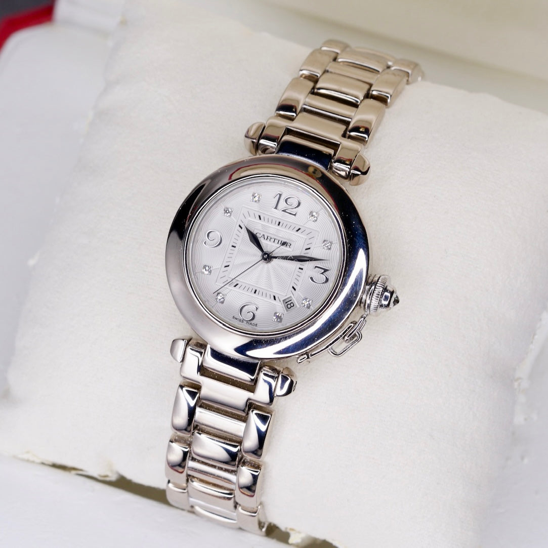 Cartier Pasha Diamond Dial White Gold