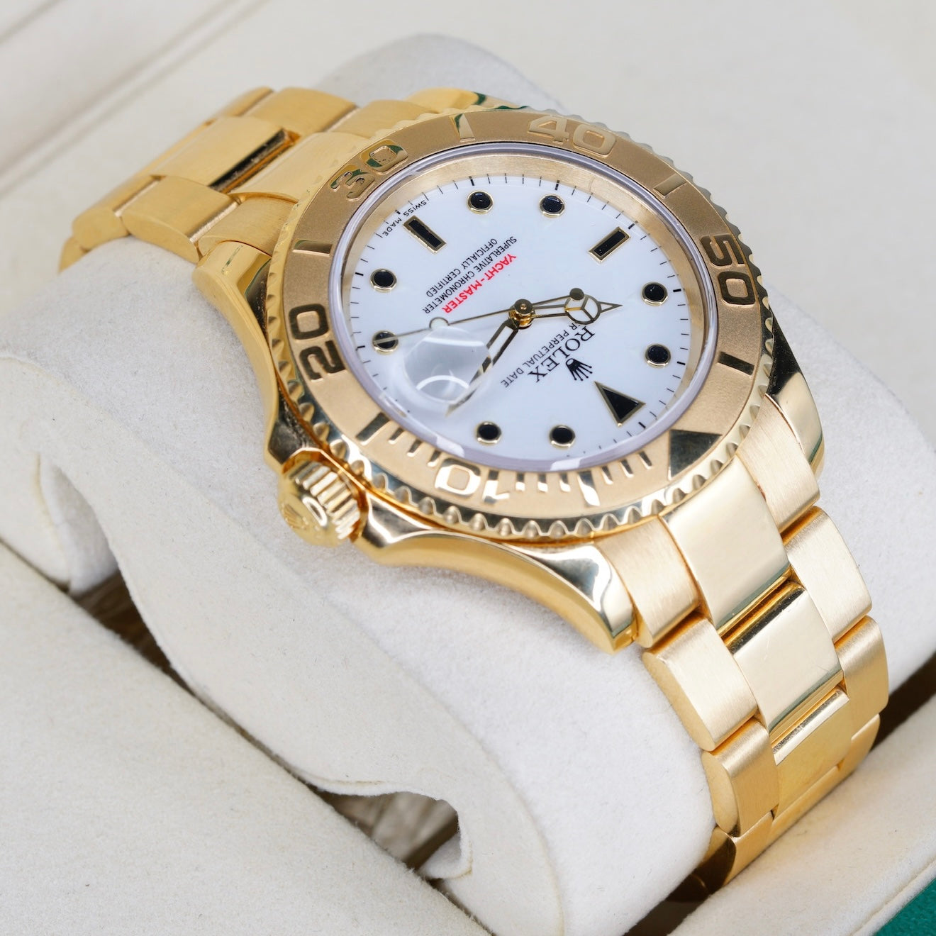 Rolex Yacht-Master 16628 White Dial Yellow Gold 40mm