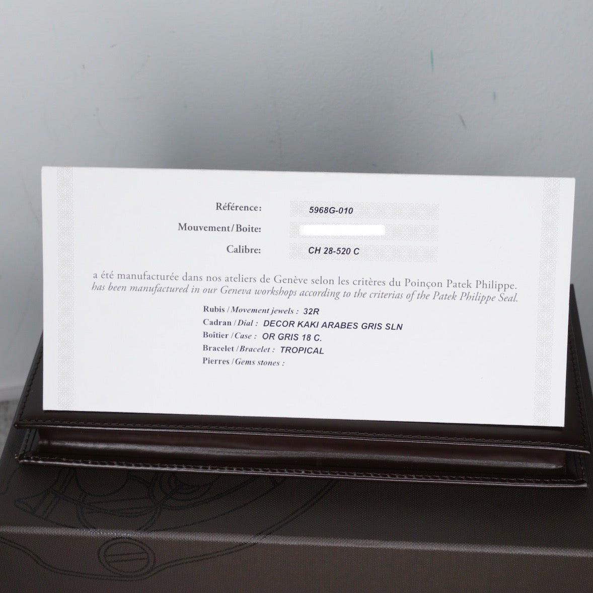 Patek Philippe Aquanaut 5968G-010 “GREEN TRAVEL AQUA” Green Kaki Dial White Gold Tropical Strap 42.2mm 2021