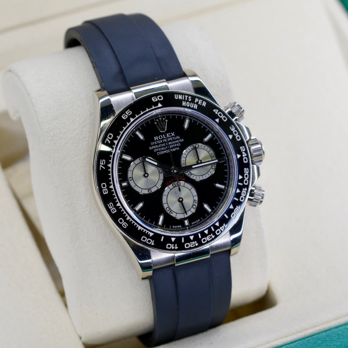 Rolex Daytona 126519LN “BABY LE MAMS” Black Dial White Gold Oysterflex 40mm 2024