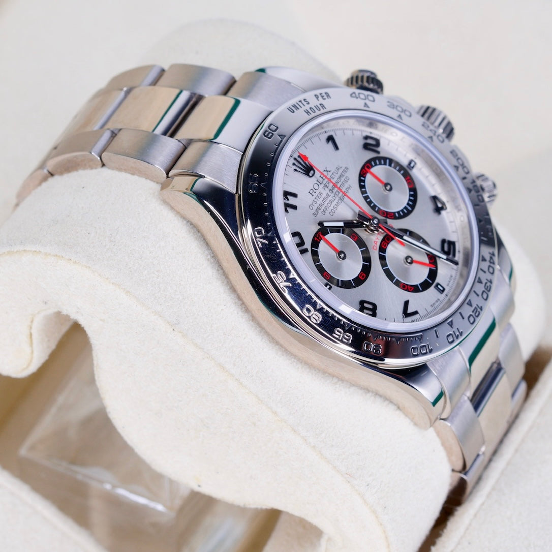 Rolex Daytona 116509 “SILVER RACING” Silver Arabic Dial White Gold 40mm
