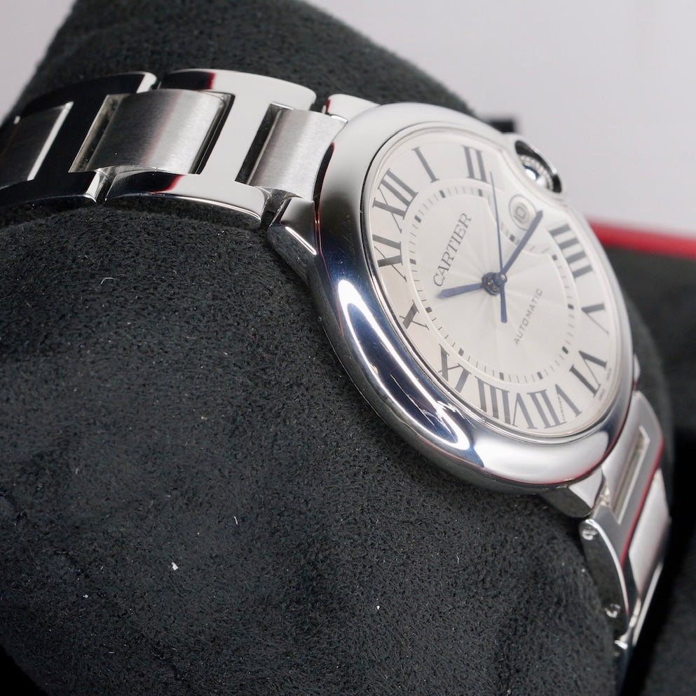 Cartier Ballon Bleu 3001 White Dial Stainless Steel 42mm