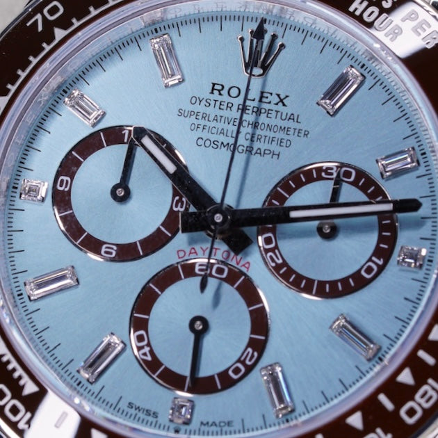 Rolex Daytona 126506 “PLATONA BAGUETTE” Ice Blue Baguette Dial Platinum 40mm 2025