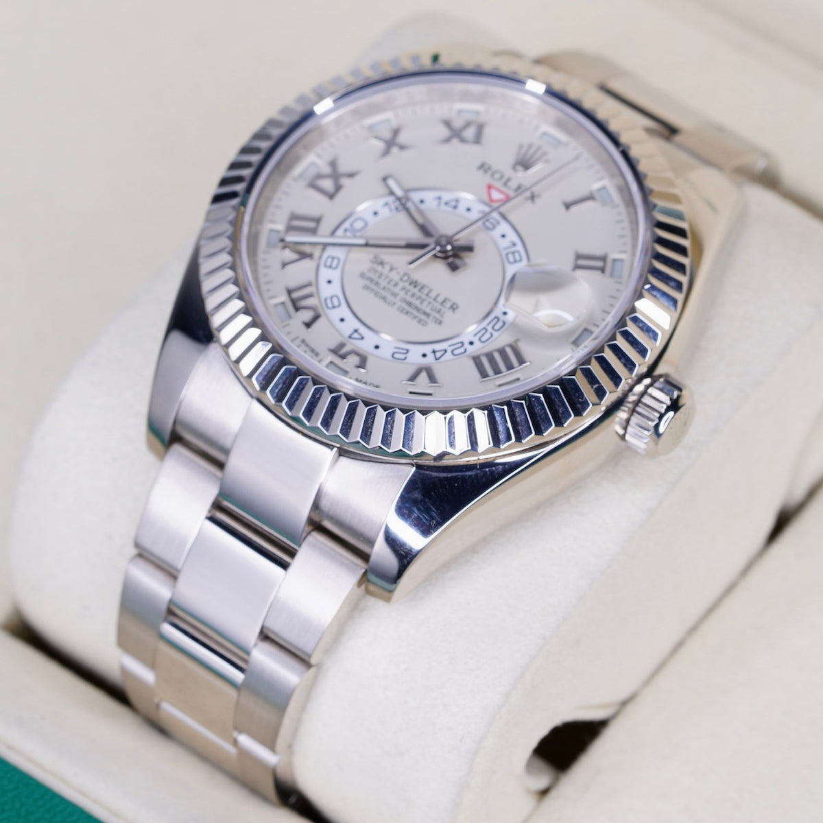 Rolex Sky-Dweller 326939 “CREAM SKY” Ivory Dial White Gold 42mm